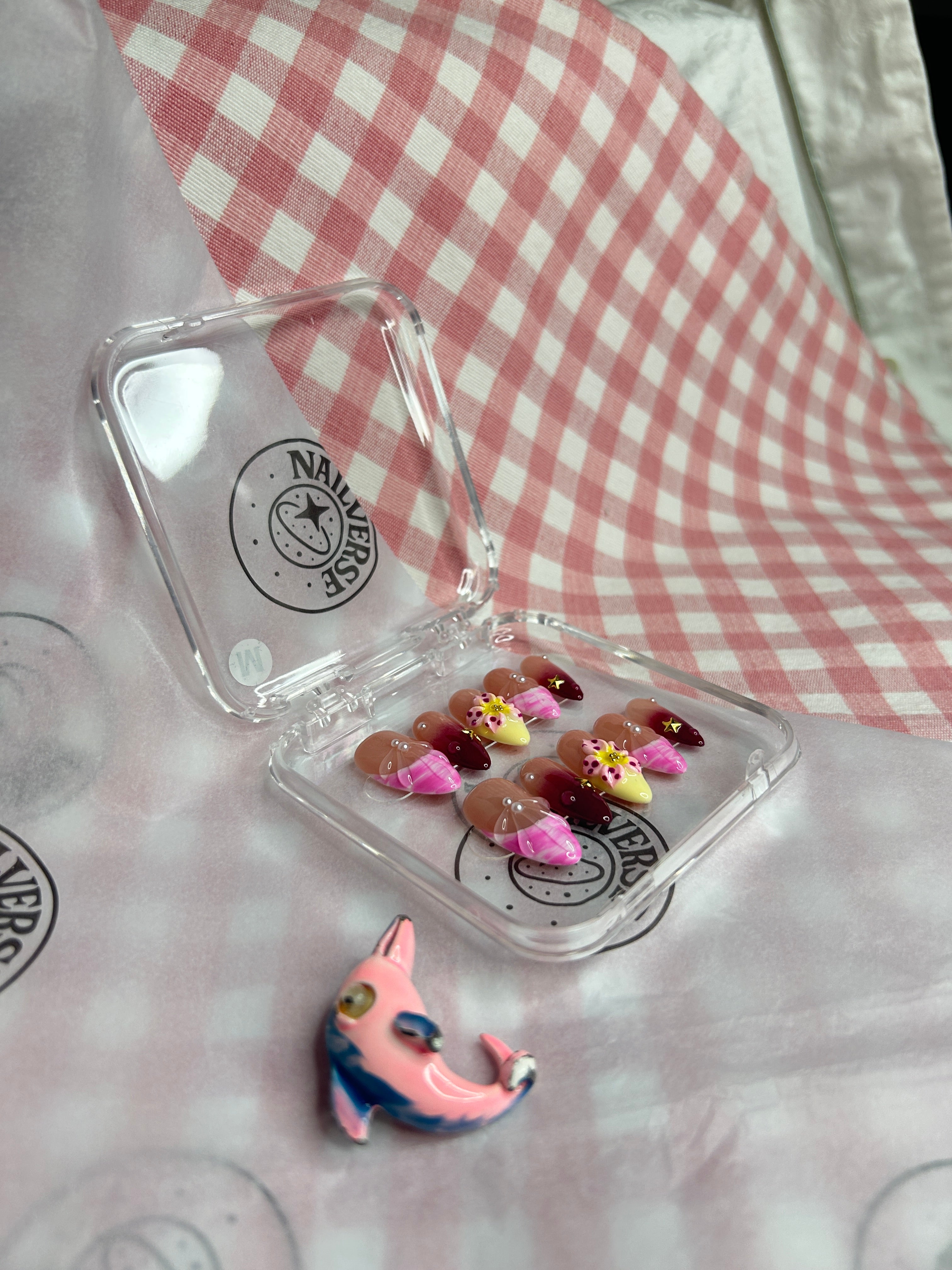 Berry Blossom Jelly Almond Press-On Nail Set