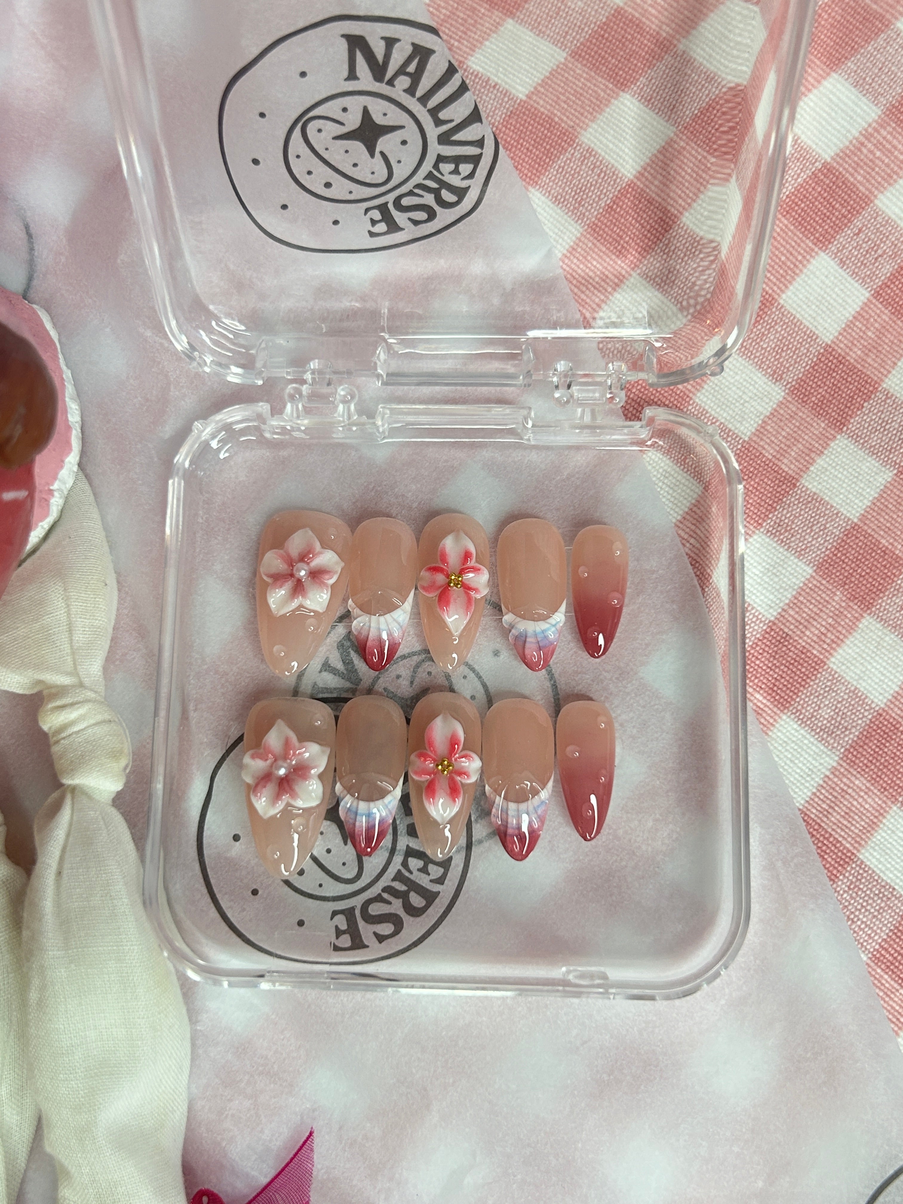 Blush Petal Jelly Almond Press-On Nail Set